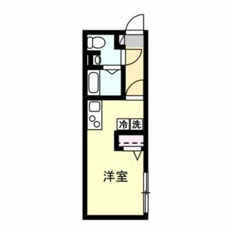 ベイルーム大口Ⅱの間取り|間取りです。