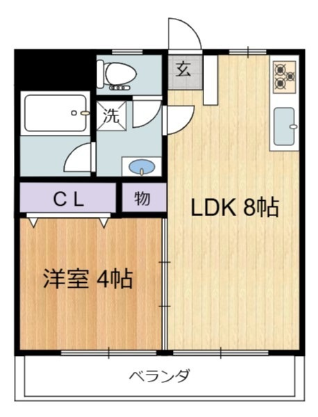 狛江市中和泉３丁目のアパートの間取り