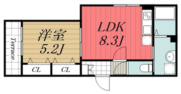 【間取り】 | Ajour蘇我06
