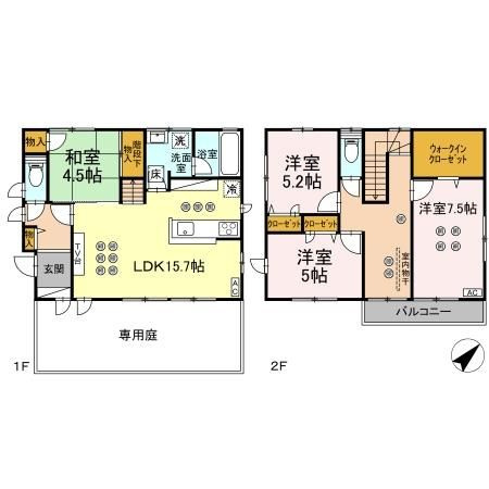 ジーヴォスクエア酒門G2戸建住宅の外観
