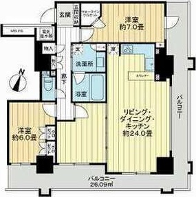 ライオンズタワー神戸元町の間取り