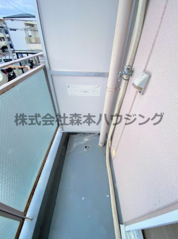【設備】 | 　サンハイツ | 洗濯機置き場です
