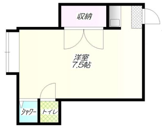【間取り】 | 北野方荘Ｂ | 間取りです。