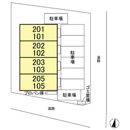 クレフォールの区画図