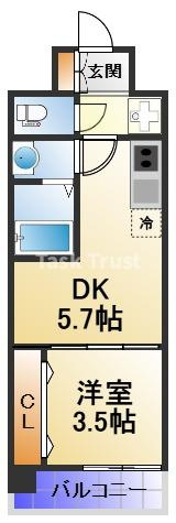 【間取り】 | アプリーレ阿波座南