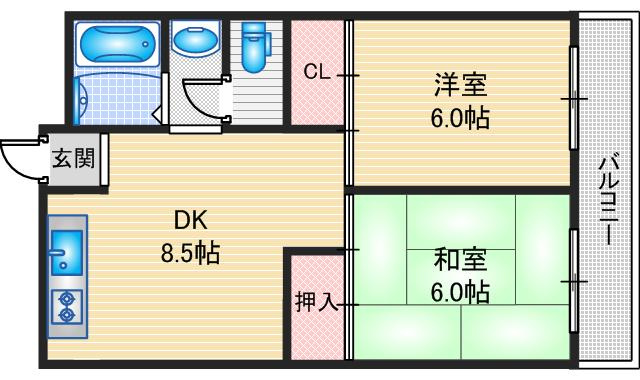 ワコーレジデンスの間取り