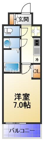 【間取り】 | アプリーレ阿波座南