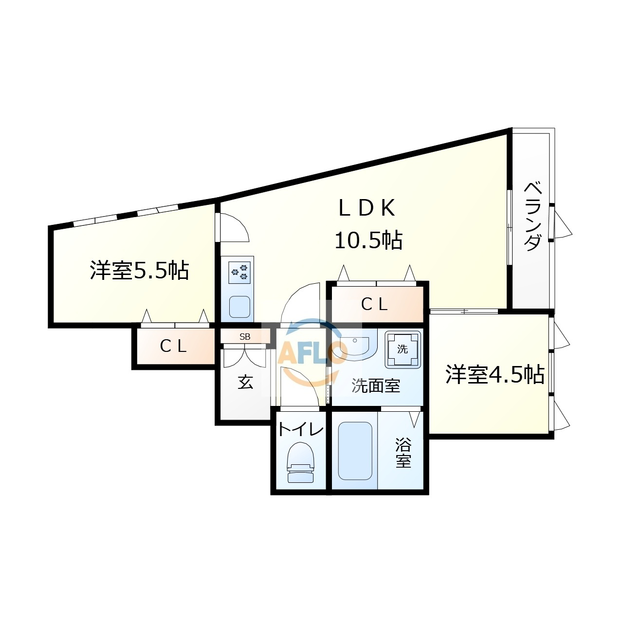 サンノール玉造　真田山小学校区の間取り|サンノール玉造　間取り