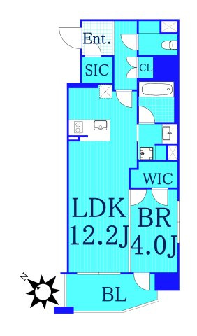 デュオステージ横濱桜木町の間取り