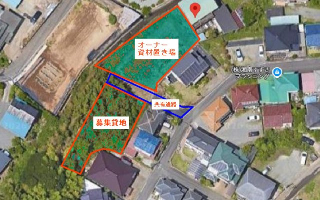 平塚市南金目の事業用地の地図