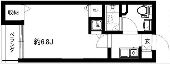 フォセット南大井の間取り|間取りです。