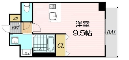 【間取り】 | プレサンス新大阪クレスタ