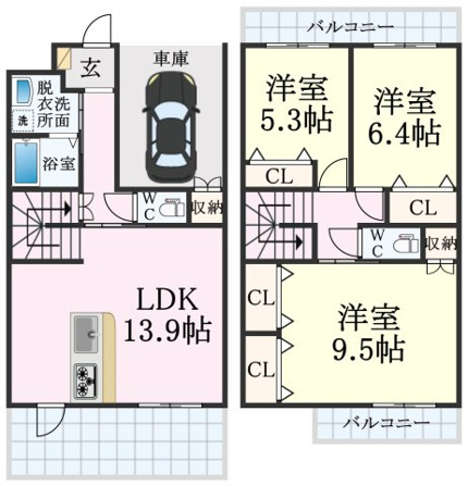中道通4丁目タウンハウス