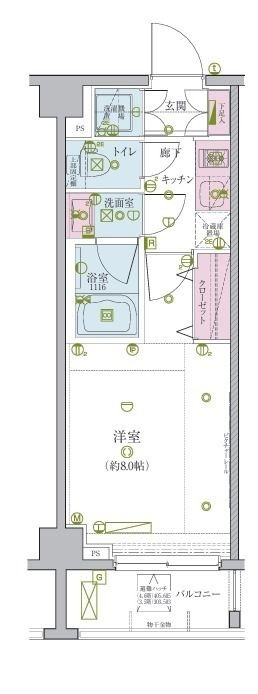リヴシティ王子弐番館の間取り|間取りです。