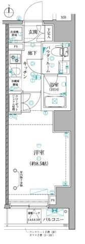 レアライズ日暮里WESTの間取り|間取りです。