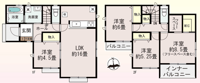 【間取り】 | 高崎市中豊岡町　新築A号棟