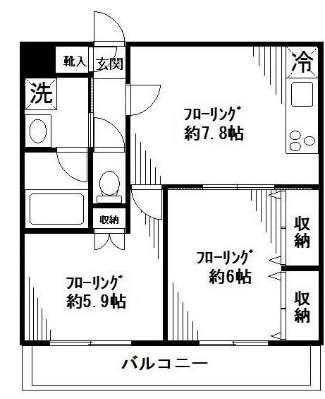 ゼクシア大宮上落合の間取り|間取りです。