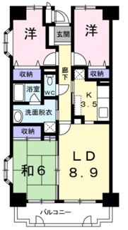 【間取り】 | シャンヴェール柏 | 間取りです。