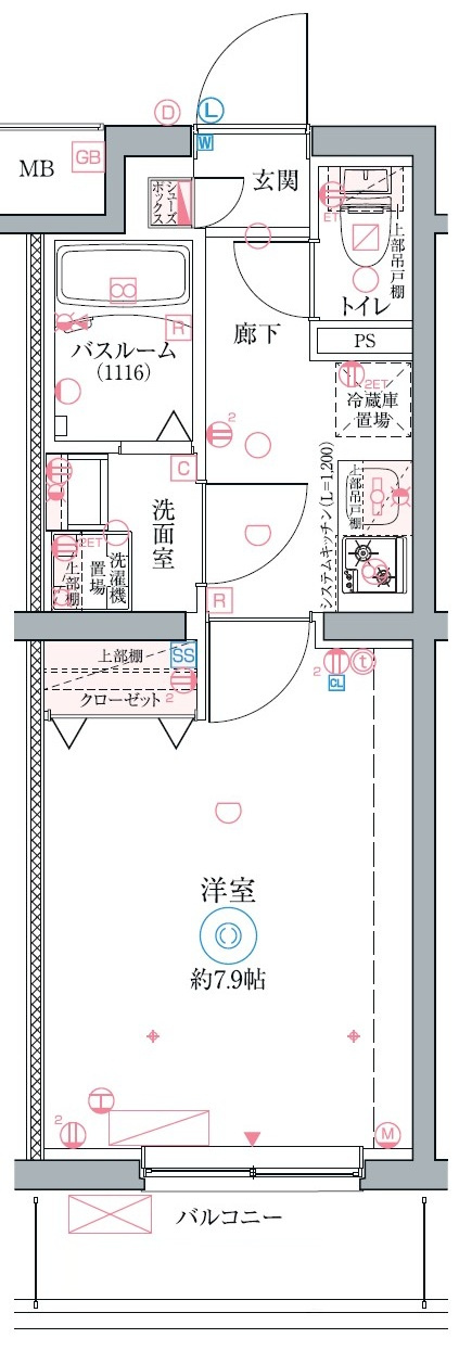 クレヴィスタ立石Ⅱの間取り