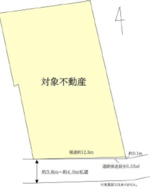 杉並区和泉　建築条件なし売地一括の土地図