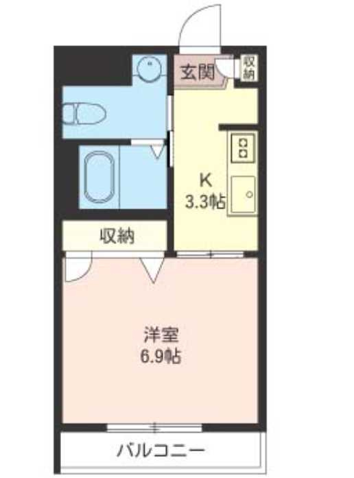 クレスト・ステージ戸越銀座　シャーメゾン　ネット無料　駅近の間取り