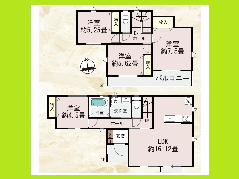 北名古屋市熊之庄十二社の新築一戸建の間取り|◇Ｂ号棟◇