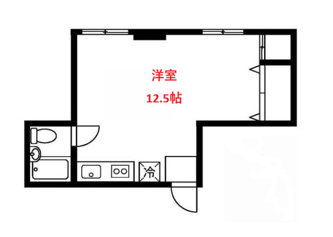 【間取り】 | 佐々木ビル | 洋室12.5帖