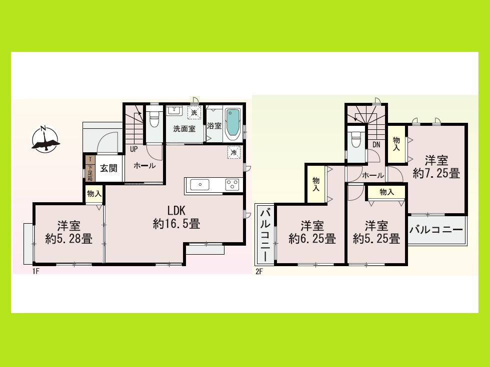 北名古屋市熊之庄十二社の新築一戸建の間取り|◇D号棟◇