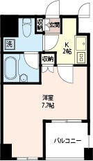 エスティメゾン浅草駒形の間取り