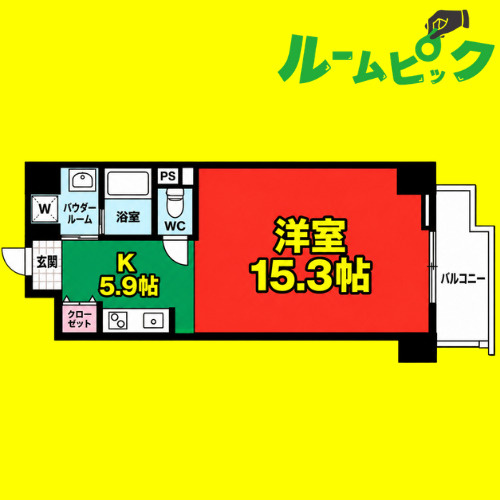 T’s Residence Nagoya　名古屋市賃貸　仲介手数料無料の間取り