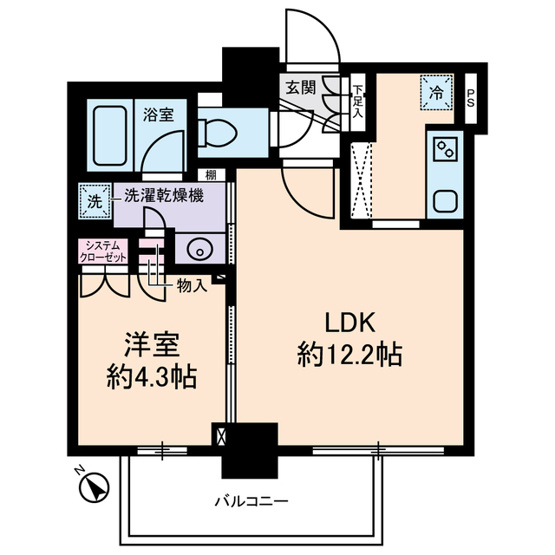 【間取り】 | Ｄ’クラディア　イヴァン初台