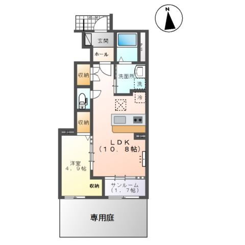クレスト蓮の間取り