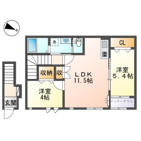 メゾン　ジョルジュの間取り