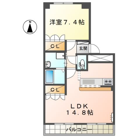 ステイタカダの間取り