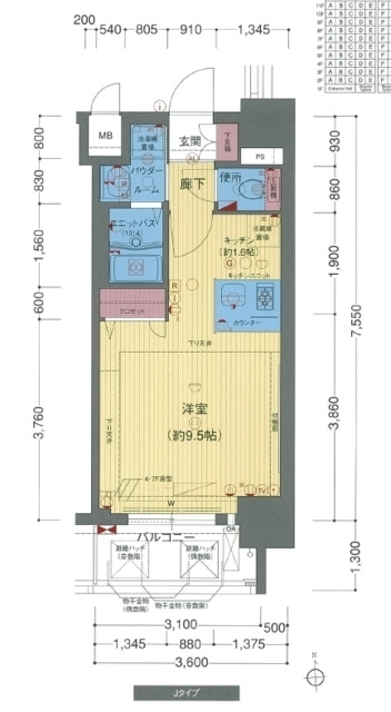プレサンス新大阪クレスタの間取り