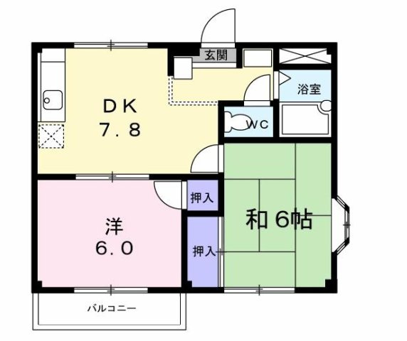 メゾンシャルムの間取り