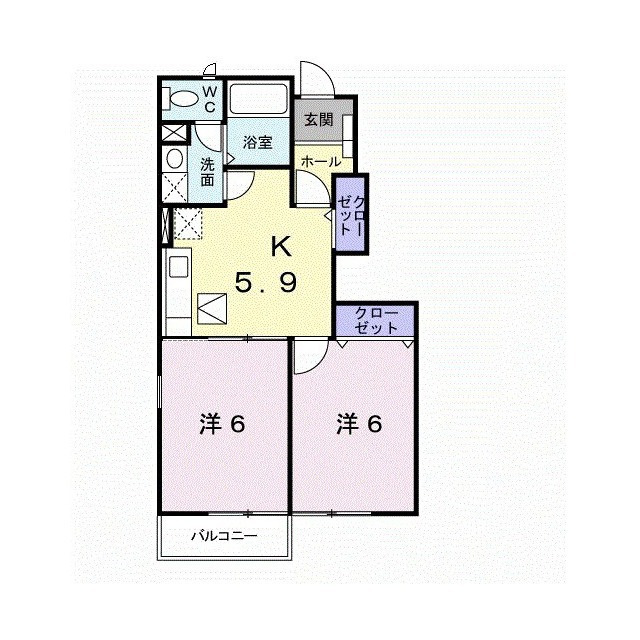 フォルトゥーナＡの間取り