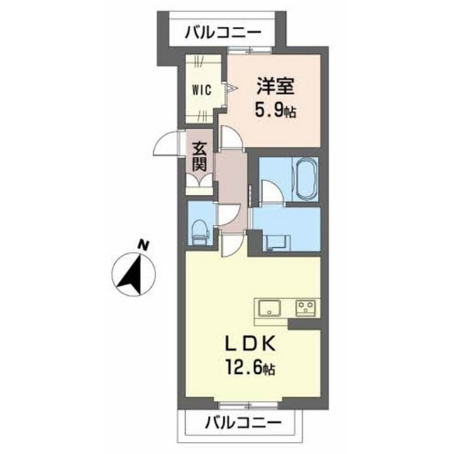 シャーメゾン如月の間取り