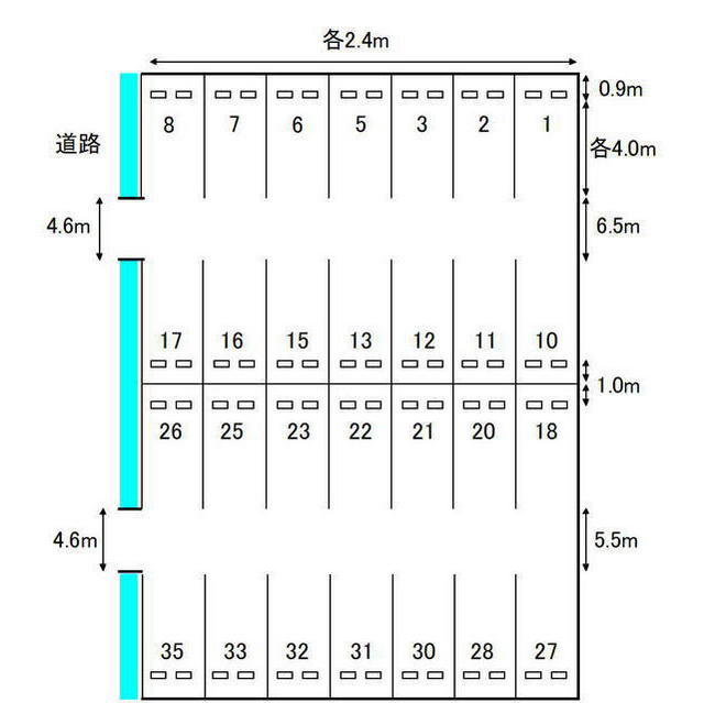 中鶉3丁目126番駐車場の間取り