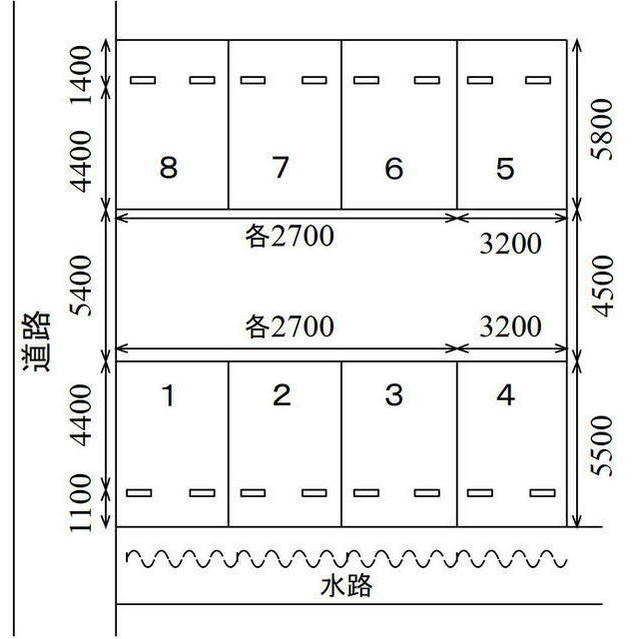 只越駐車場の間取り