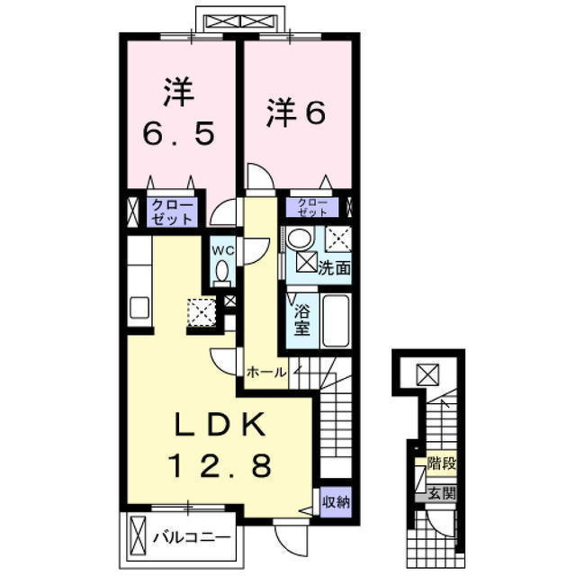 ピクシー・ラビット　Ｃの間取り