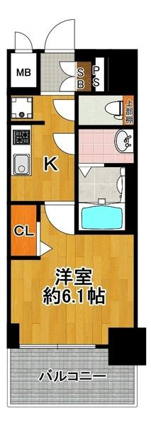 ファステート大正駅前トロフィの間取り|★人気の駅前1Ｋ★