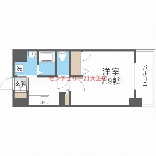 ふぁみ～ゆ弁天町の間取り