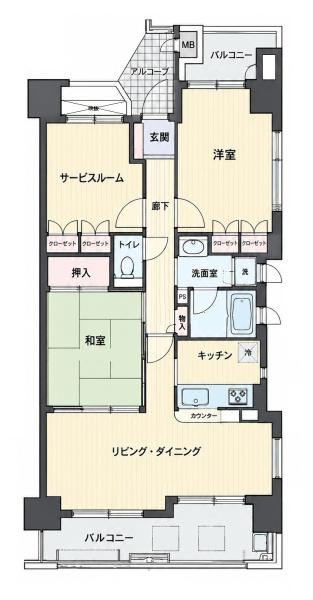 メゾンドールリエスタ橿原神宮前の間取り