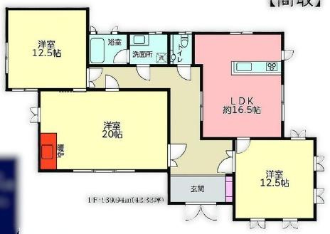 八街市八街いの中古一戸建の間取り