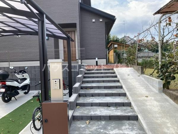 富里市日吉倉の中古一戸建の庭