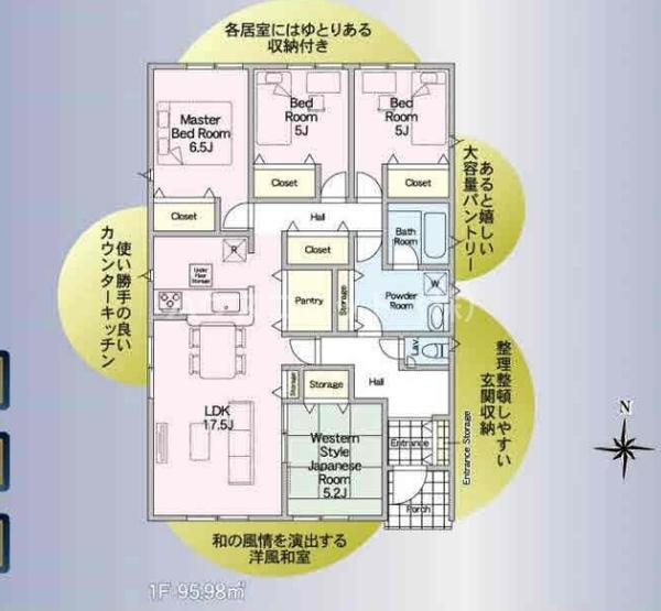 八街市八街ほの新築一戸建の間取り
