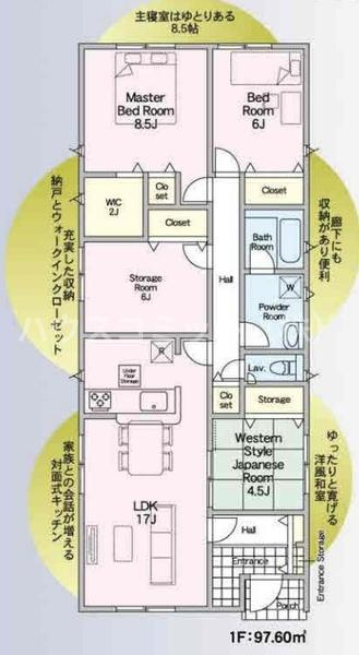 八街市八街ほの新築一戸建の間取り