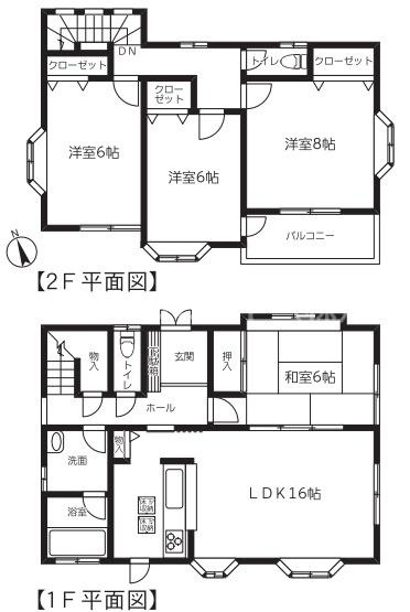 八街市泉台２丁目の中古一戸建の間取り