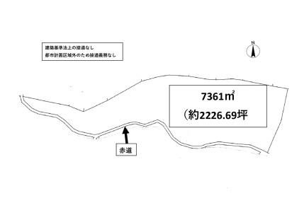 香取郡東庄町窪野谷の売地の土地図